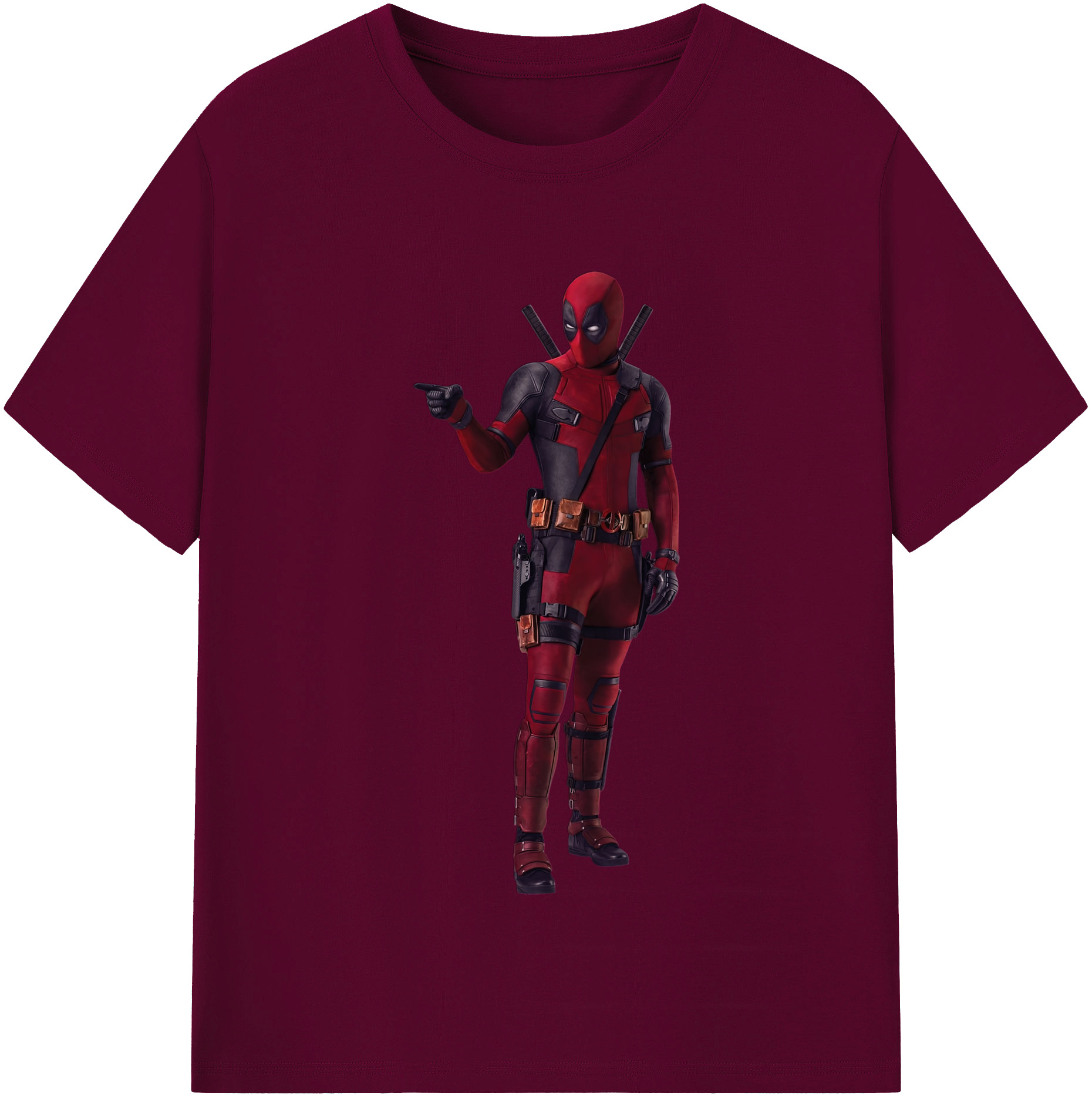 （画像用） Deadpool デッドプール レディースカジュアルプリントTシャツ（綿100％）